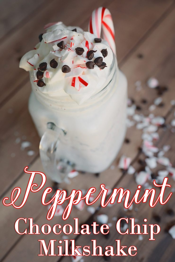 Peppermint Chocolate Chip Milkshake Recipe | Sarah Halstead Blog