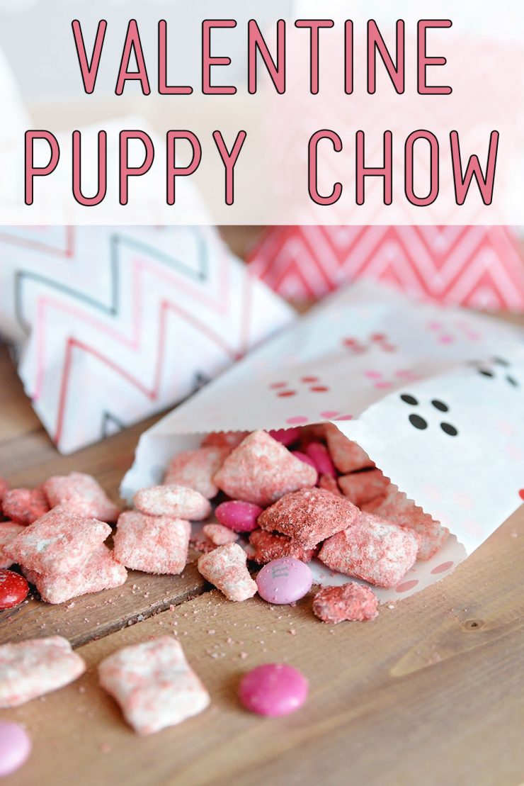 Valentine Puppy Chow Recipe | Valentine Muddy Buddies