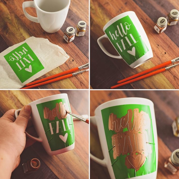 DIY Painted Mug Tutorial | 30 Fun Ideas for Fall | by Sarah Halstead