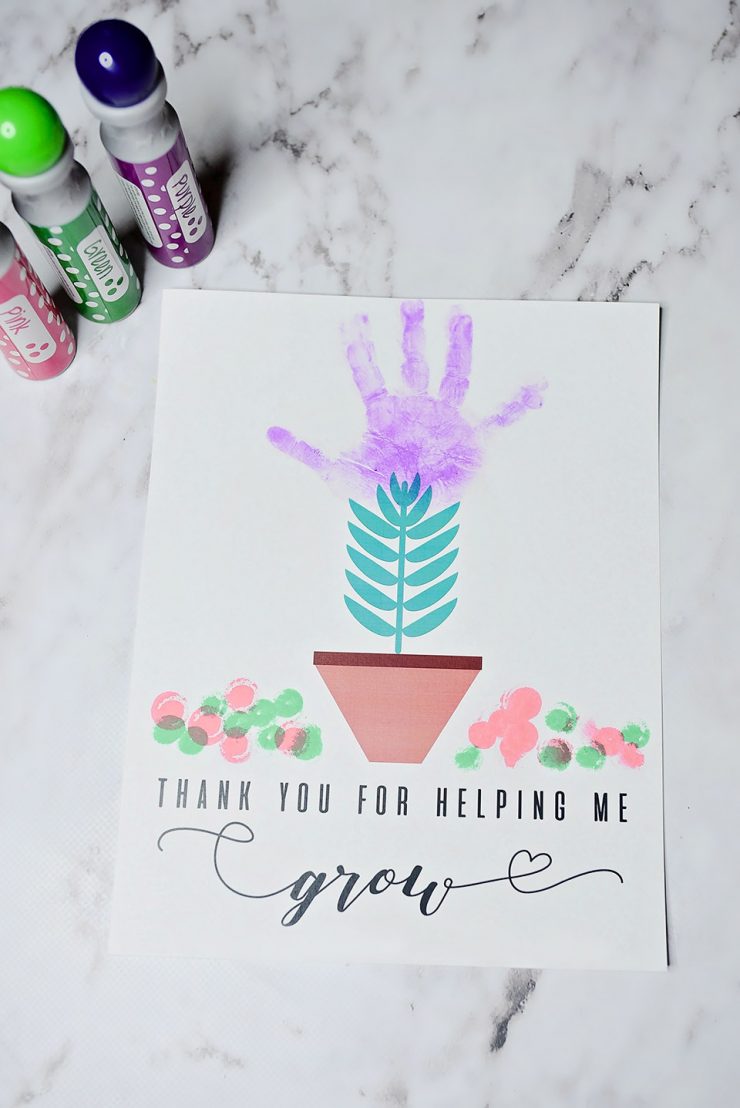 Thank You For Helping Me Grow Free Printable | Sarah Halstead