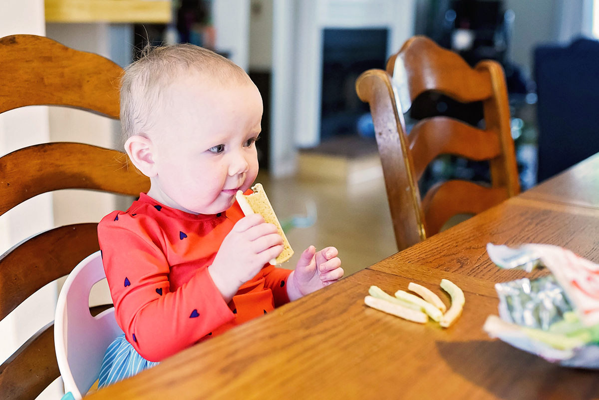 annie eating snacks - Sarah Halstead